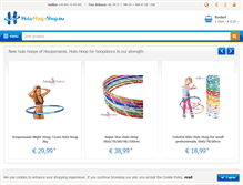 Tablet Screenshot of hula-hoop-shop.eu